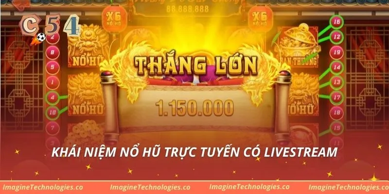 Khái niệm nổ hũ trực tuyến có livestream